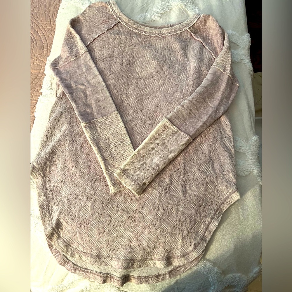 Free People side zip tunic sweatshirt